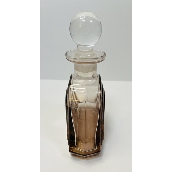 Crystal Perfume Bottle & Stopper Vintage Collezione Glass Line Italy 24% Lead 6” - Picture 2 of 10